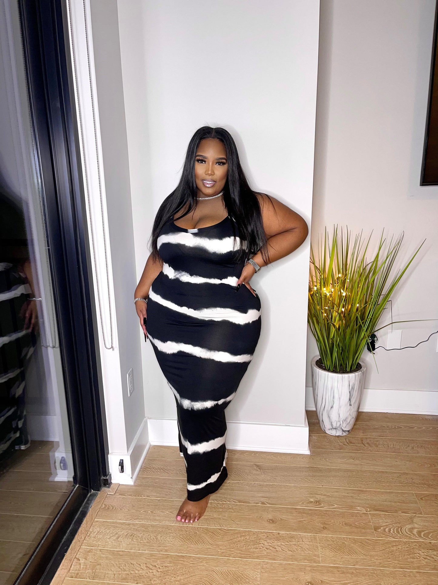 Zebra Dress - Lecurveculturellc