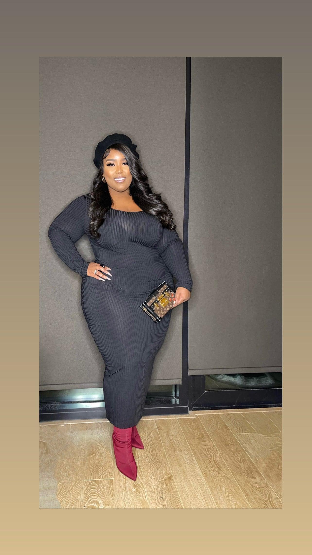 Ribbed maxi dress - Lecurveculturellc