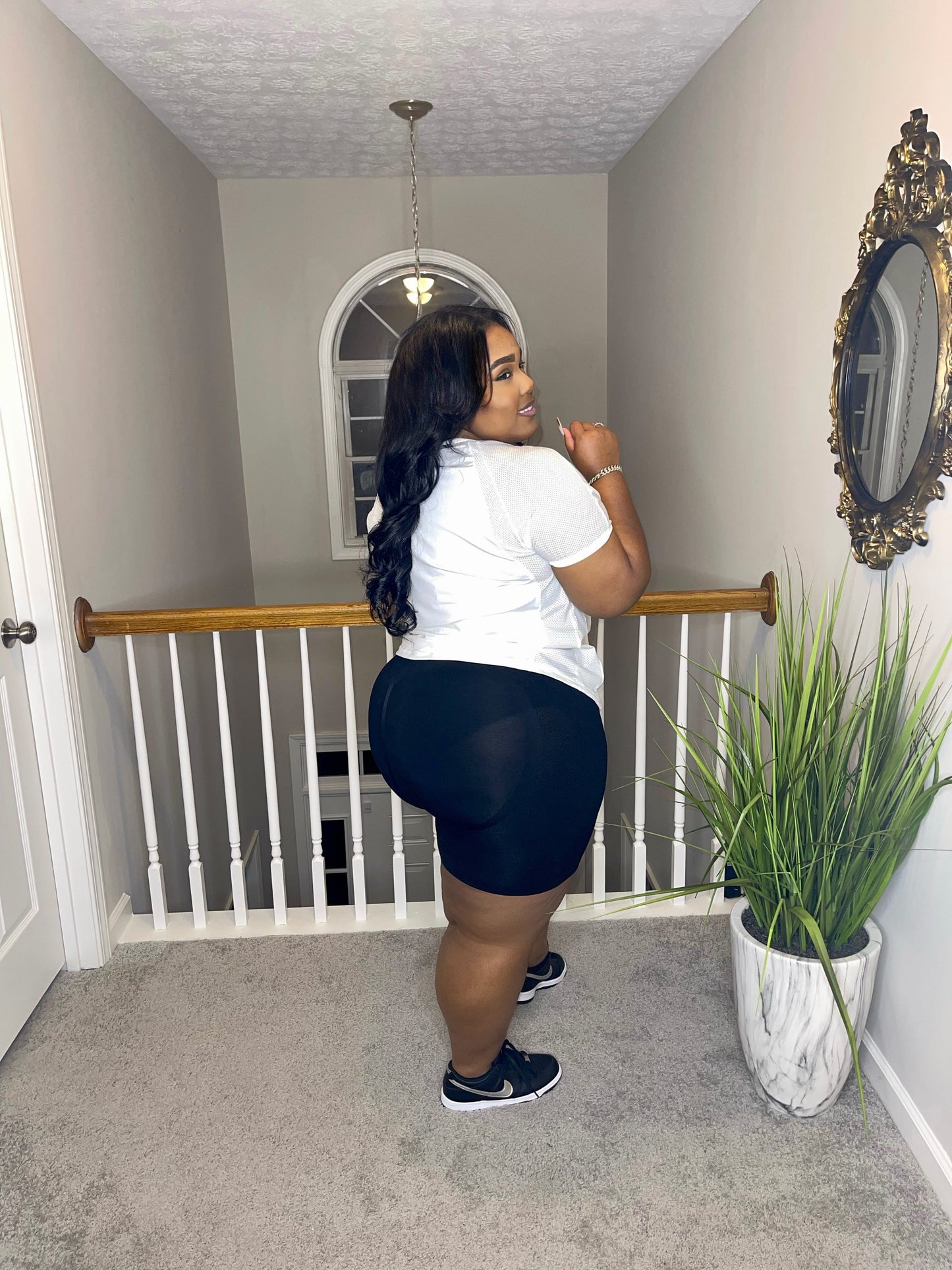 Black sports shorts