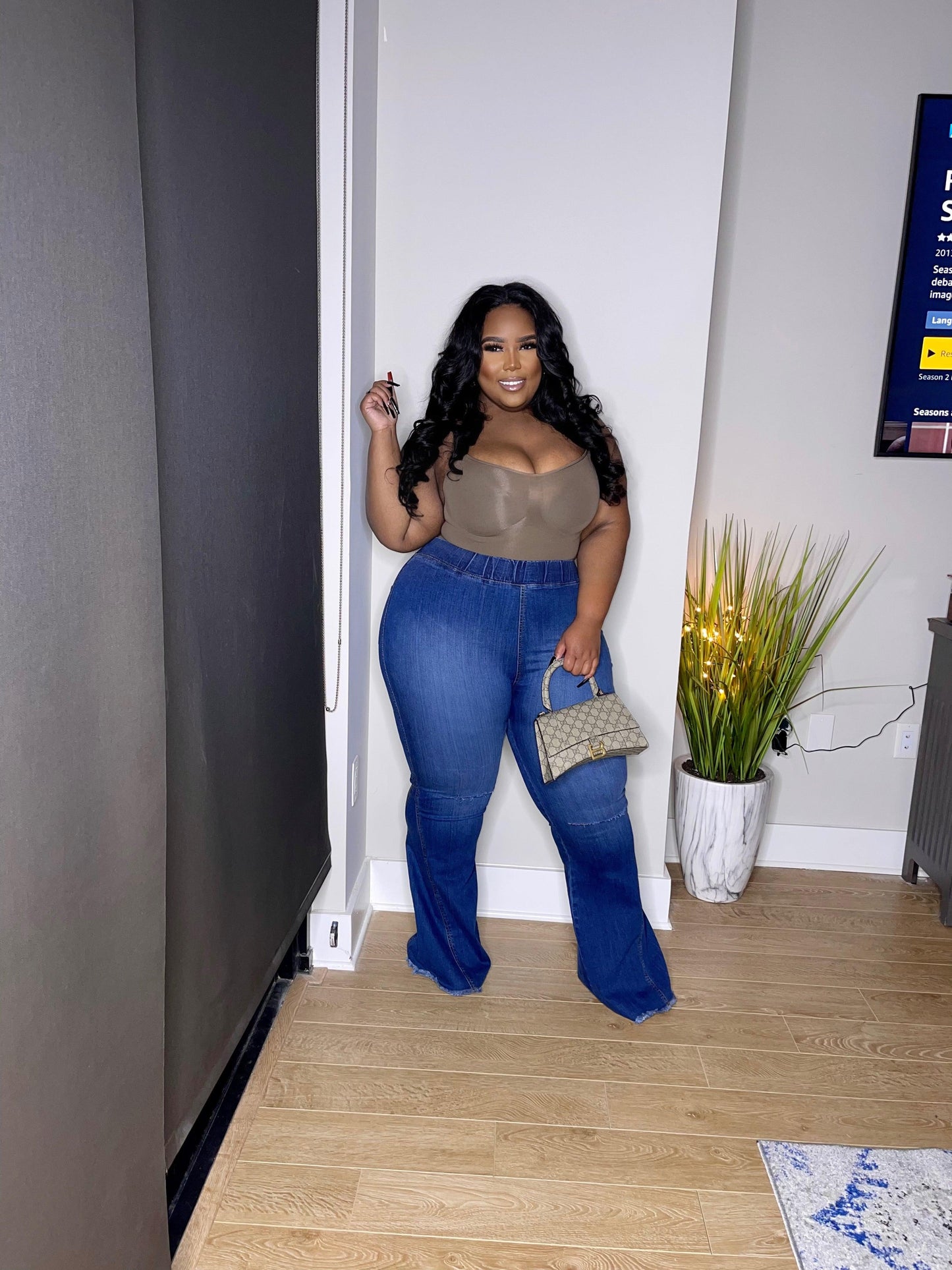 High waist flare jeans - Lecurveculturellc