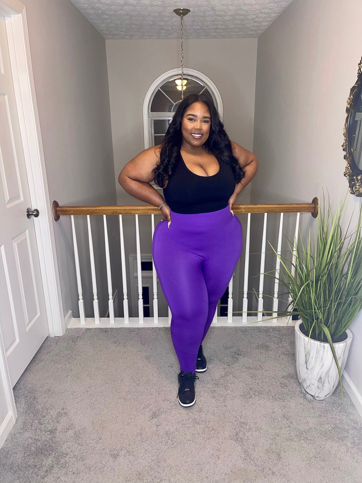 Purple workout legging