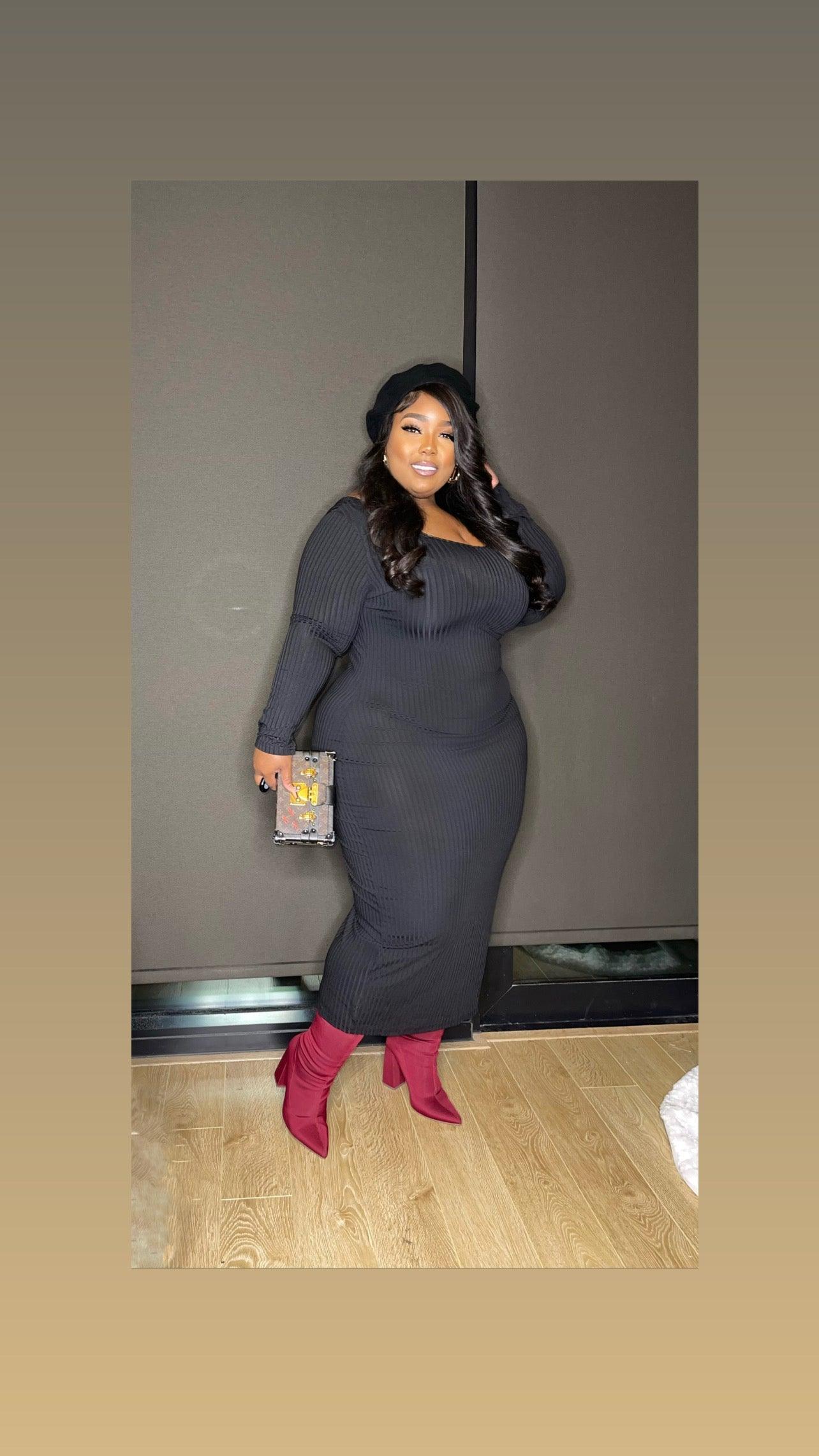 Ribbed maxi dress - Lecurveculturellc