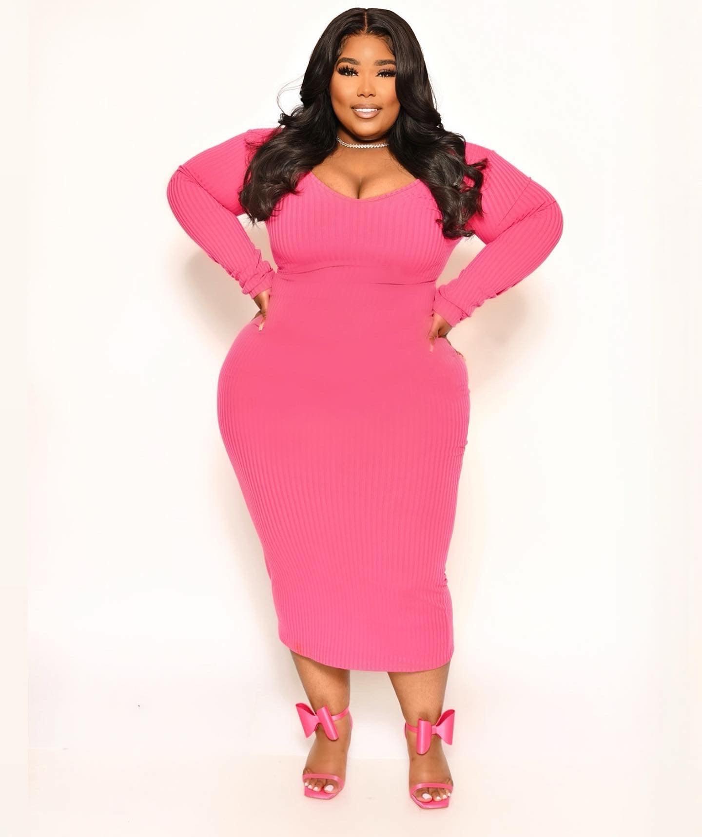 Ribbed maxi dress - Lecurveculturellc