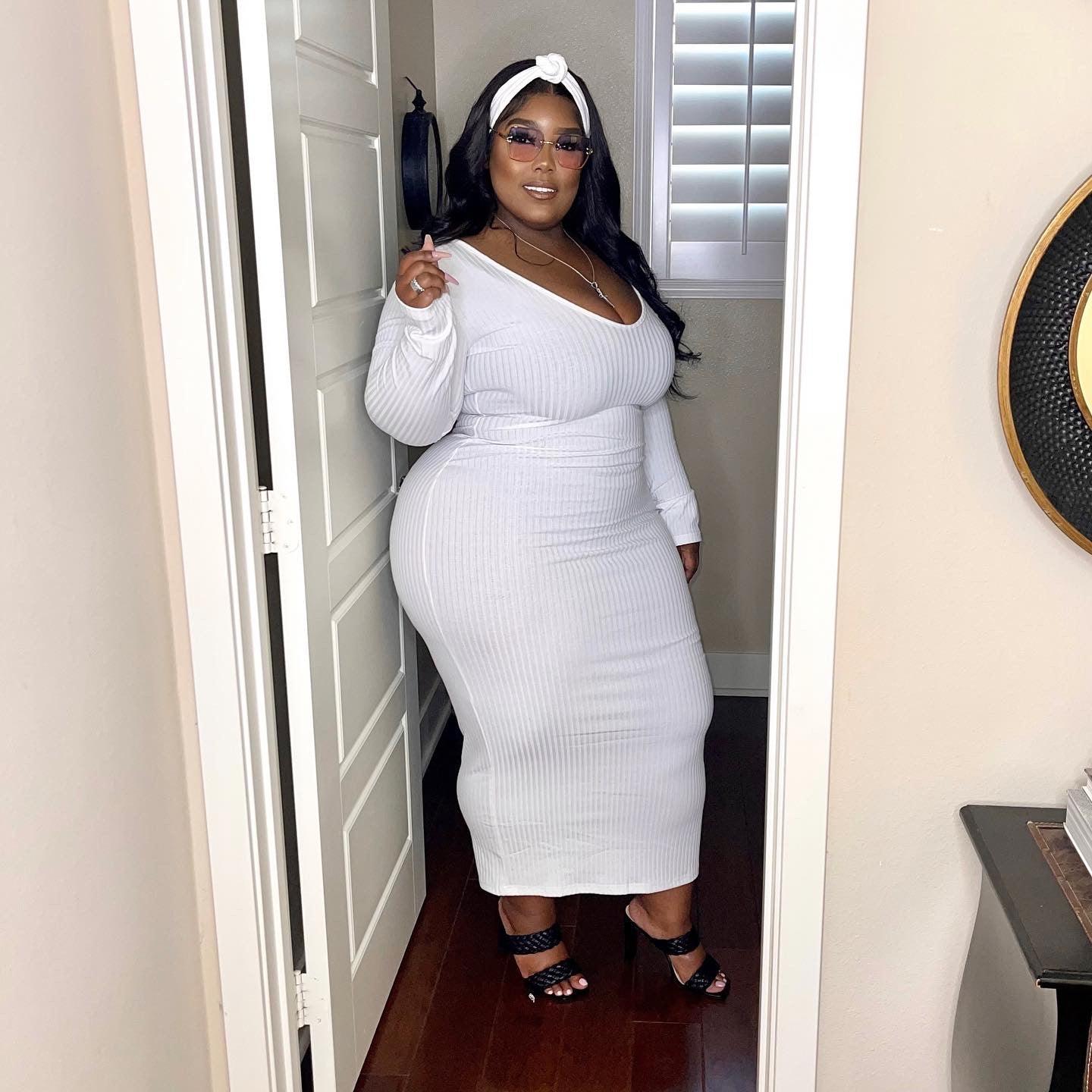 Ribbed maxi dress - Lecurveculturellc