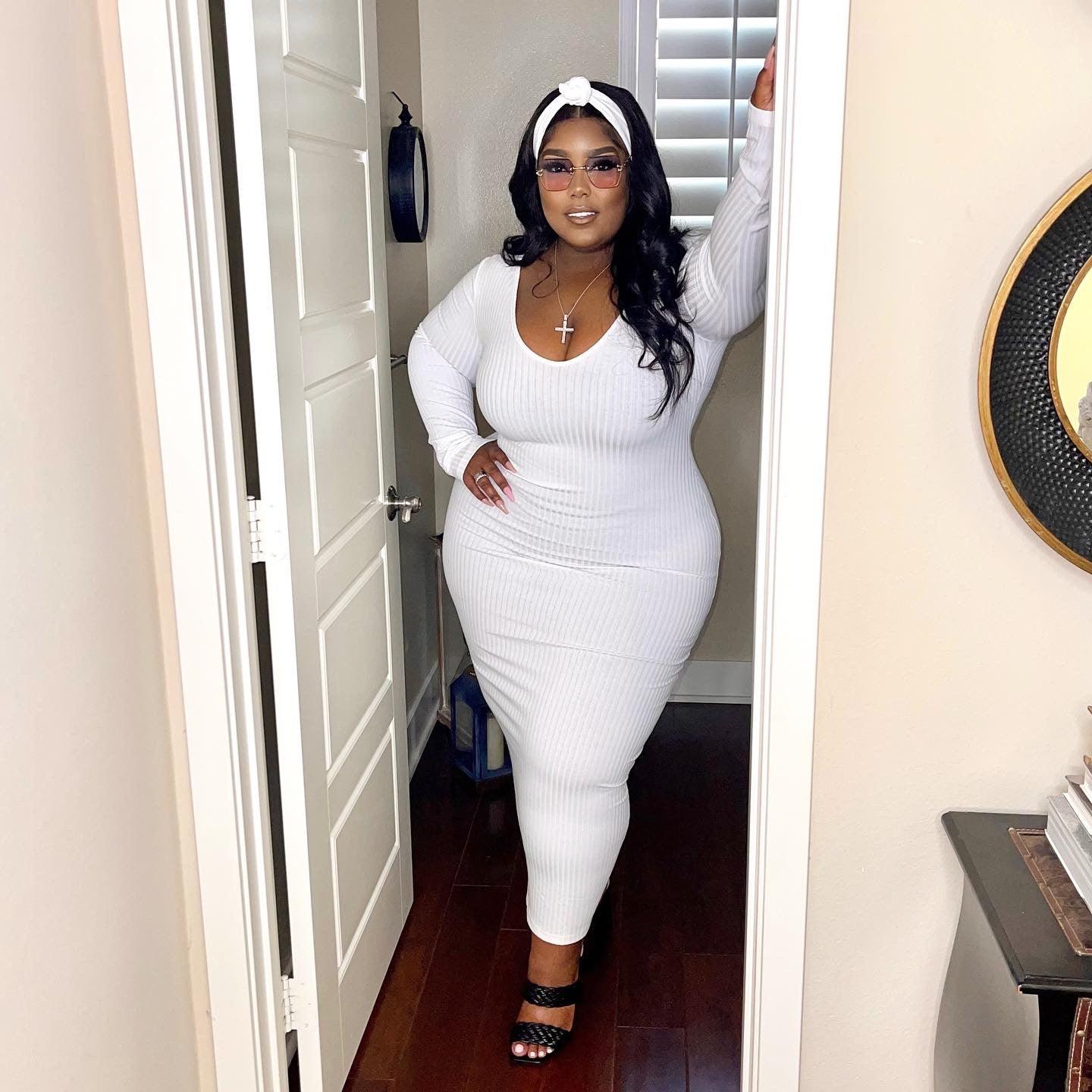 Ribbed maxi dress - Lecurveculturellc