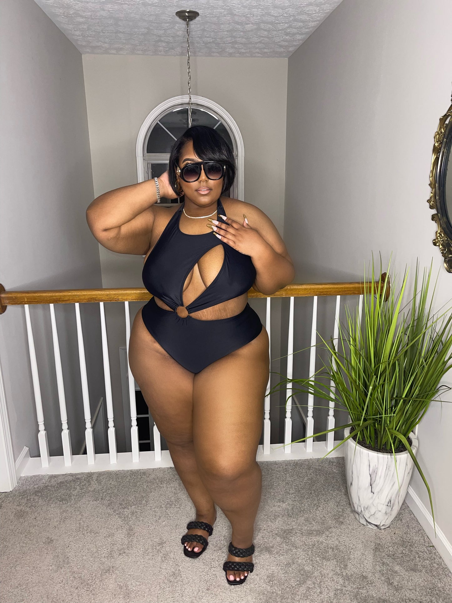 Sexy cutout swimsuit