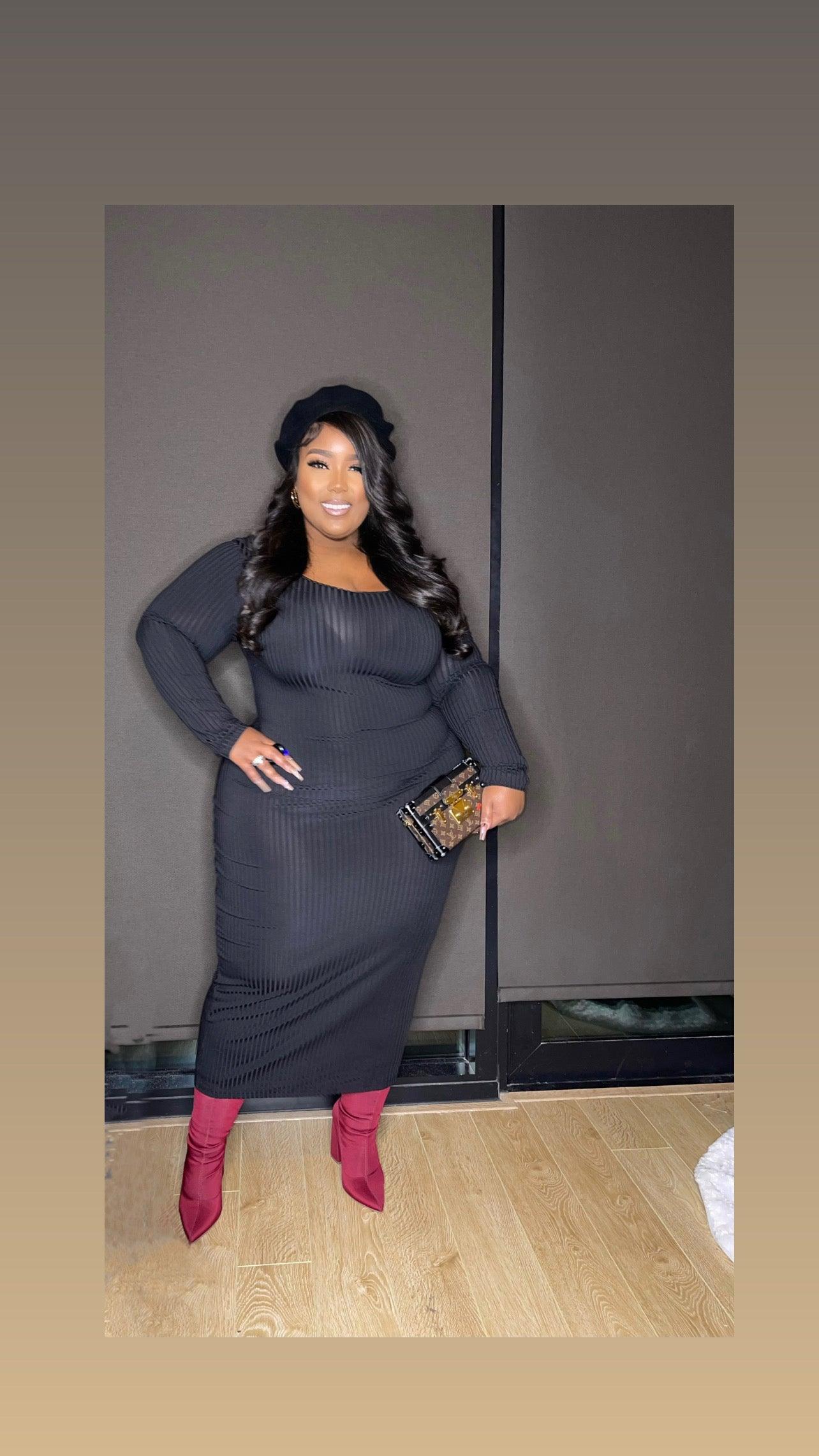 Ribbed maxi dress - Lecurveculturellc