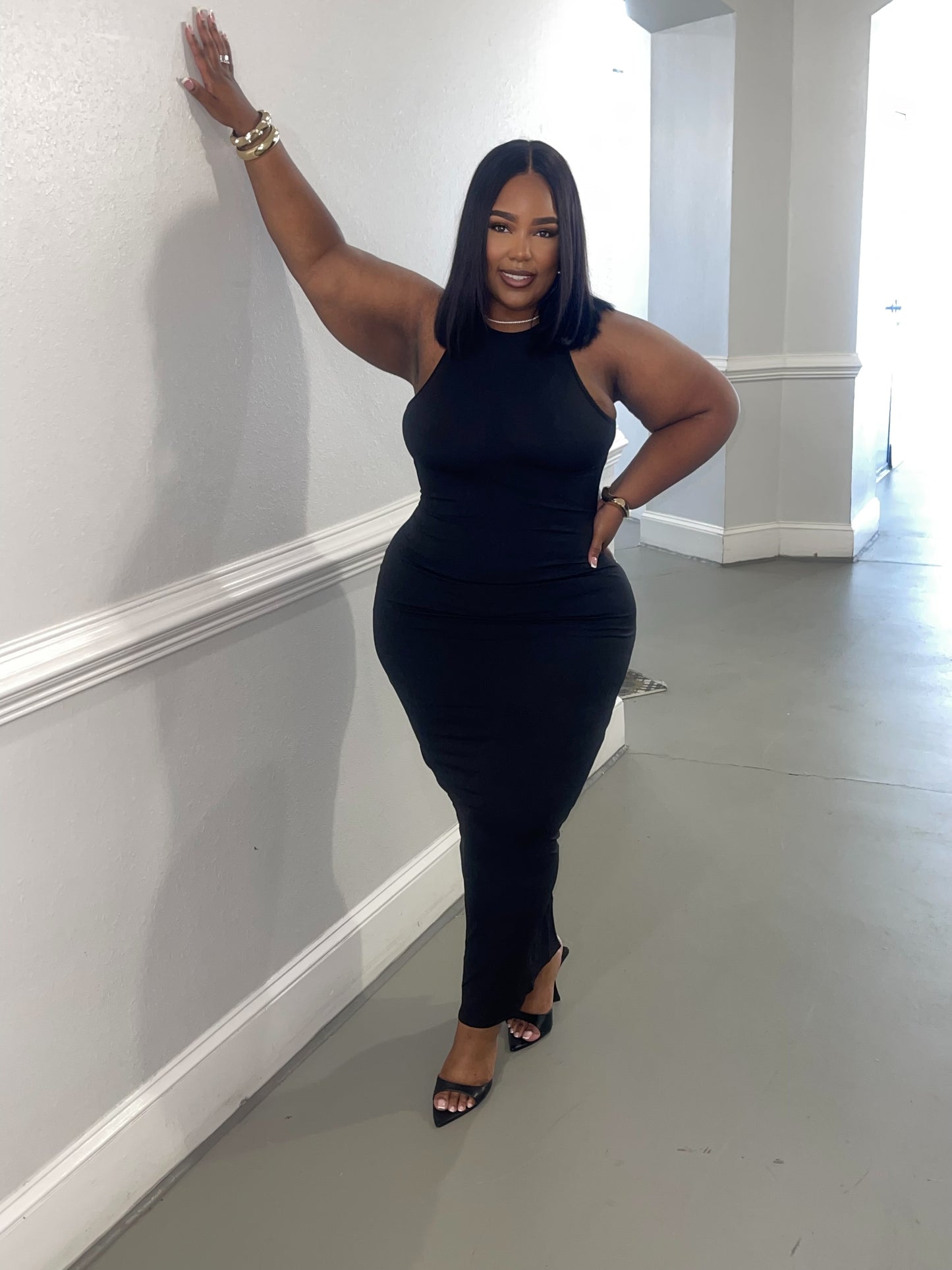 Sexy back maxi