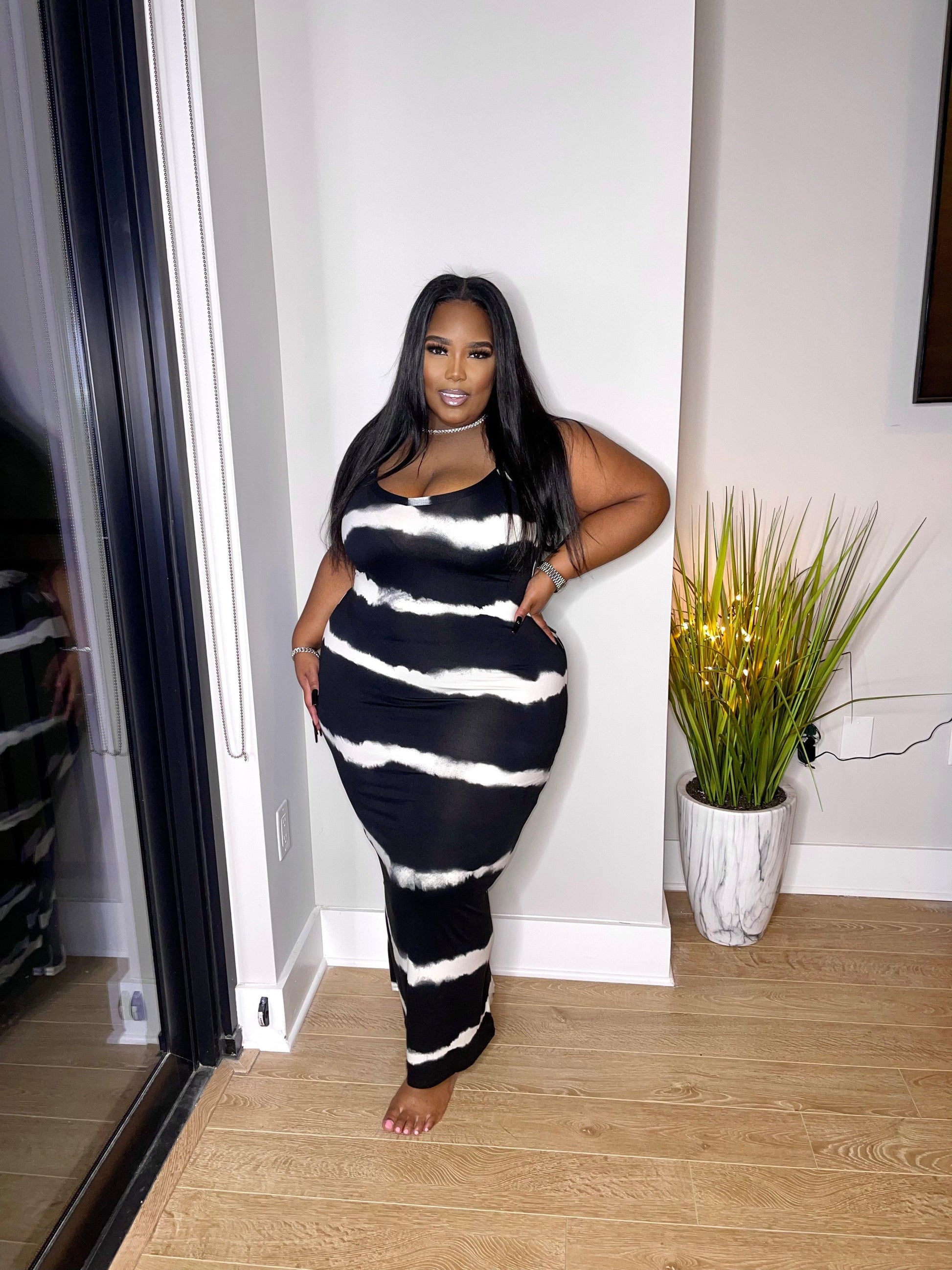 Zebra Dress - Lecurveculturellc