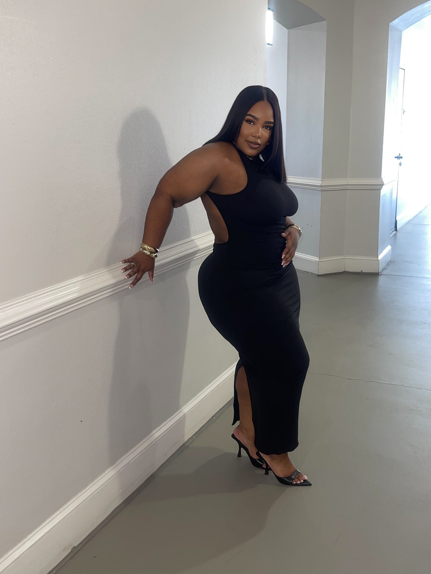 Sexy back maxi