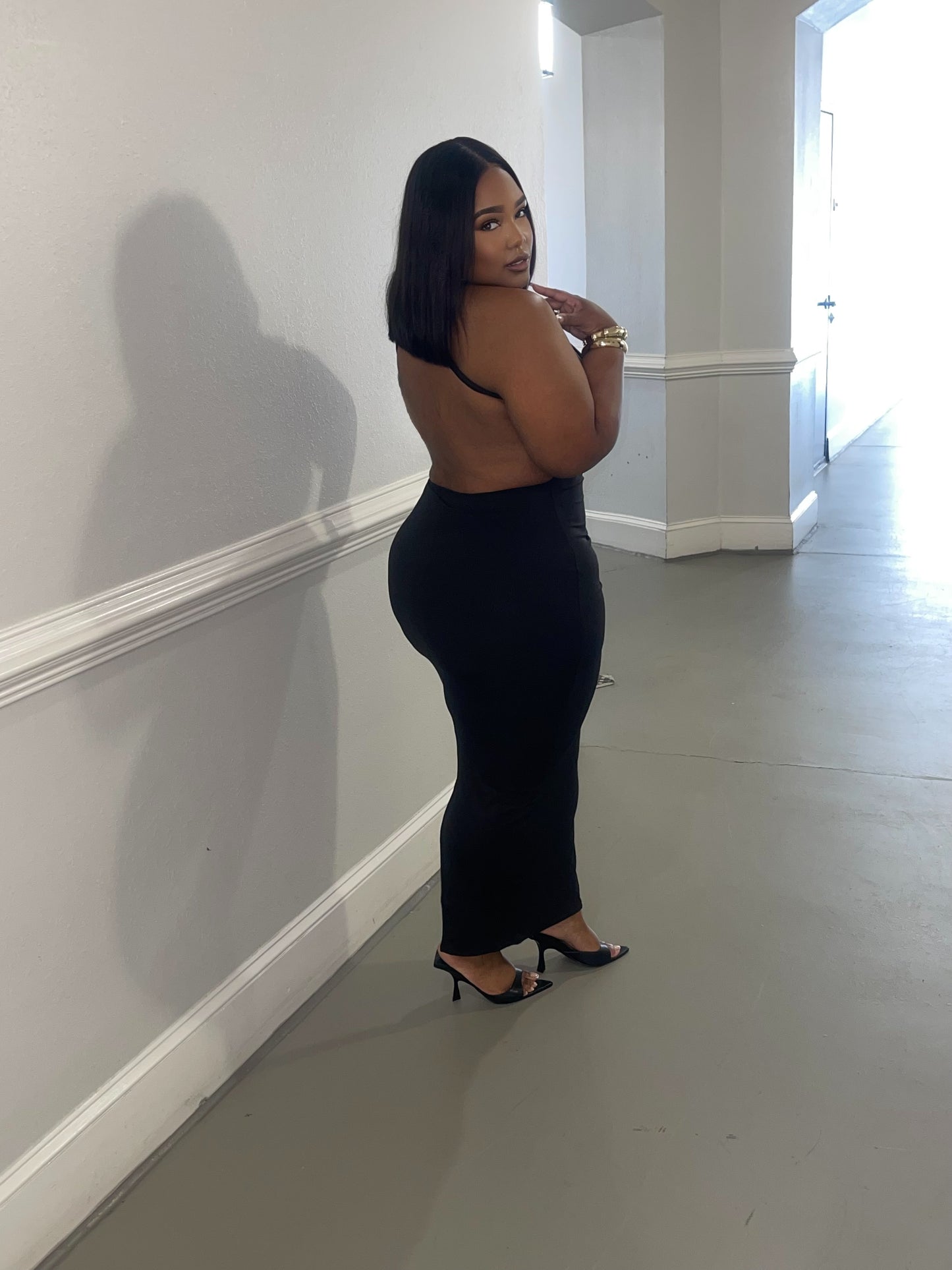 Sexy back maxi