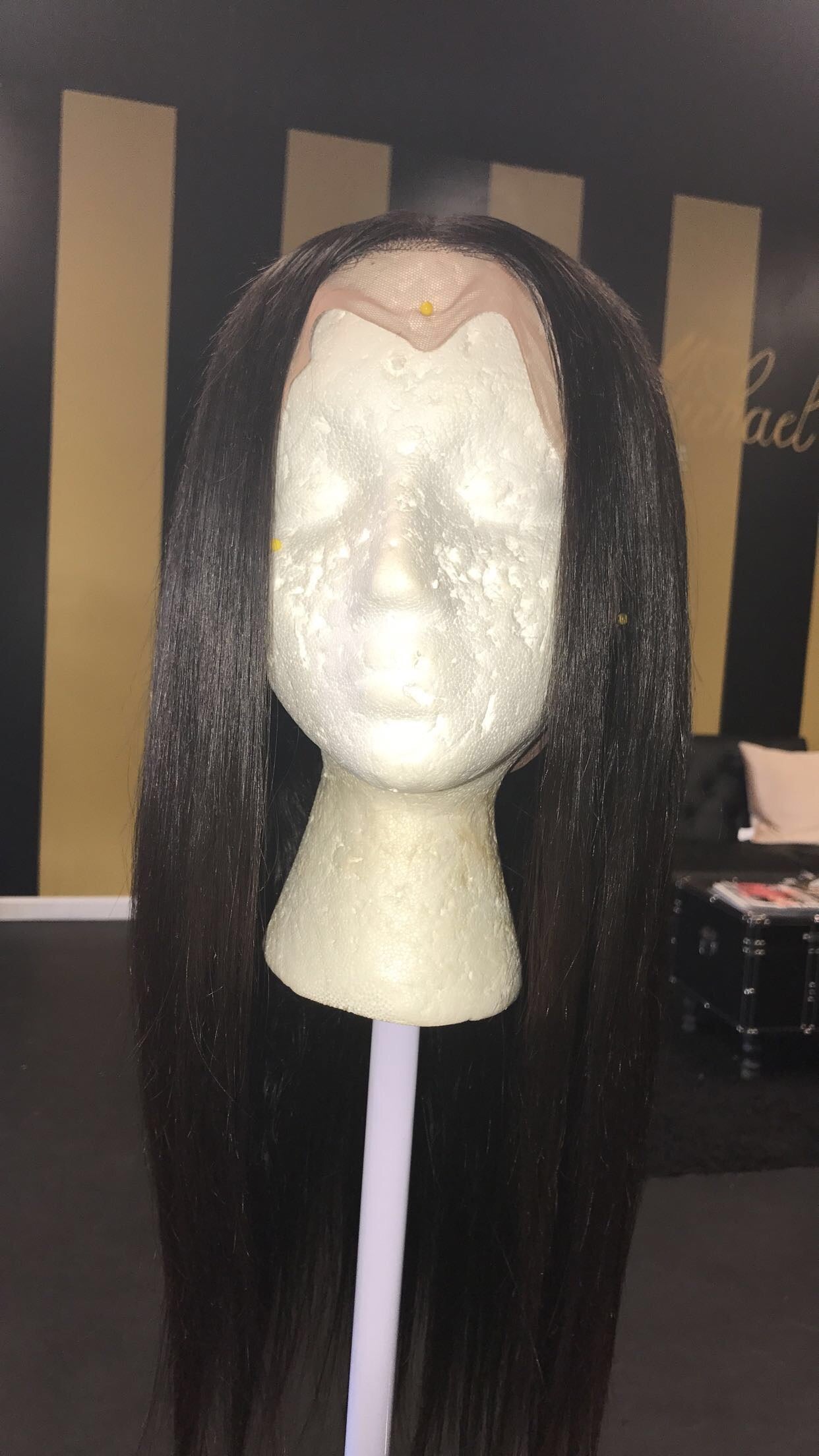 PRE-plucked Full Lace Wigs (Bodywave, straight) - Allen Michael Virgin Hair