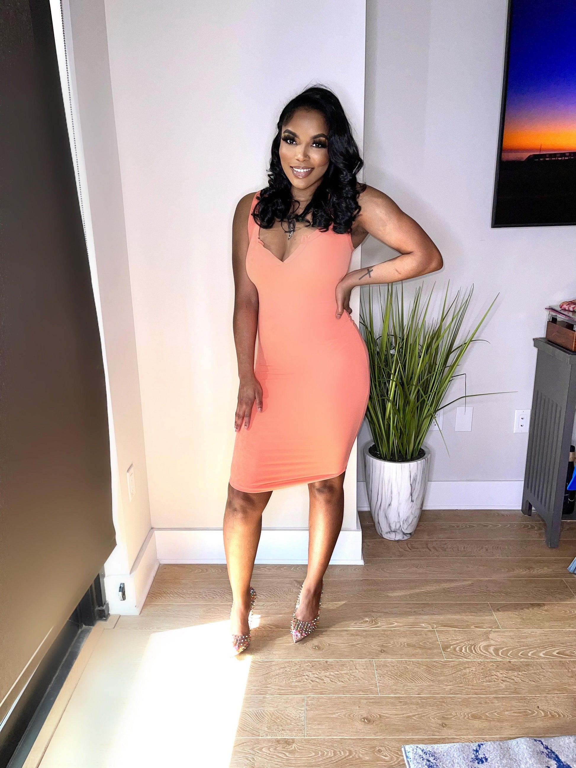 Basic Midi dress - Lecurveculturellc