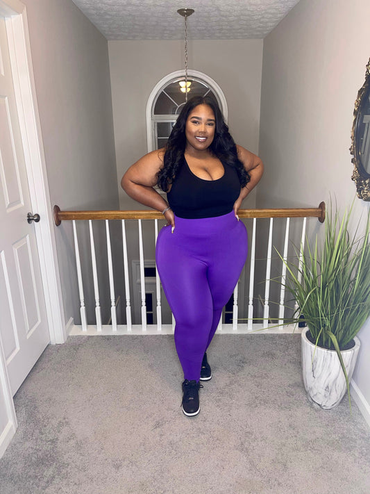 Purple workout legging