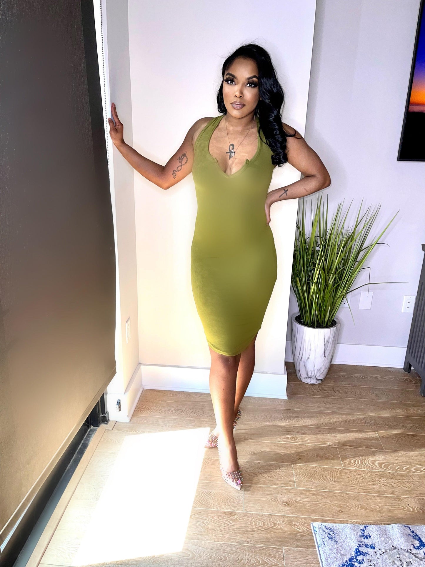 Basic Midi dress - Lecurveculturellc
