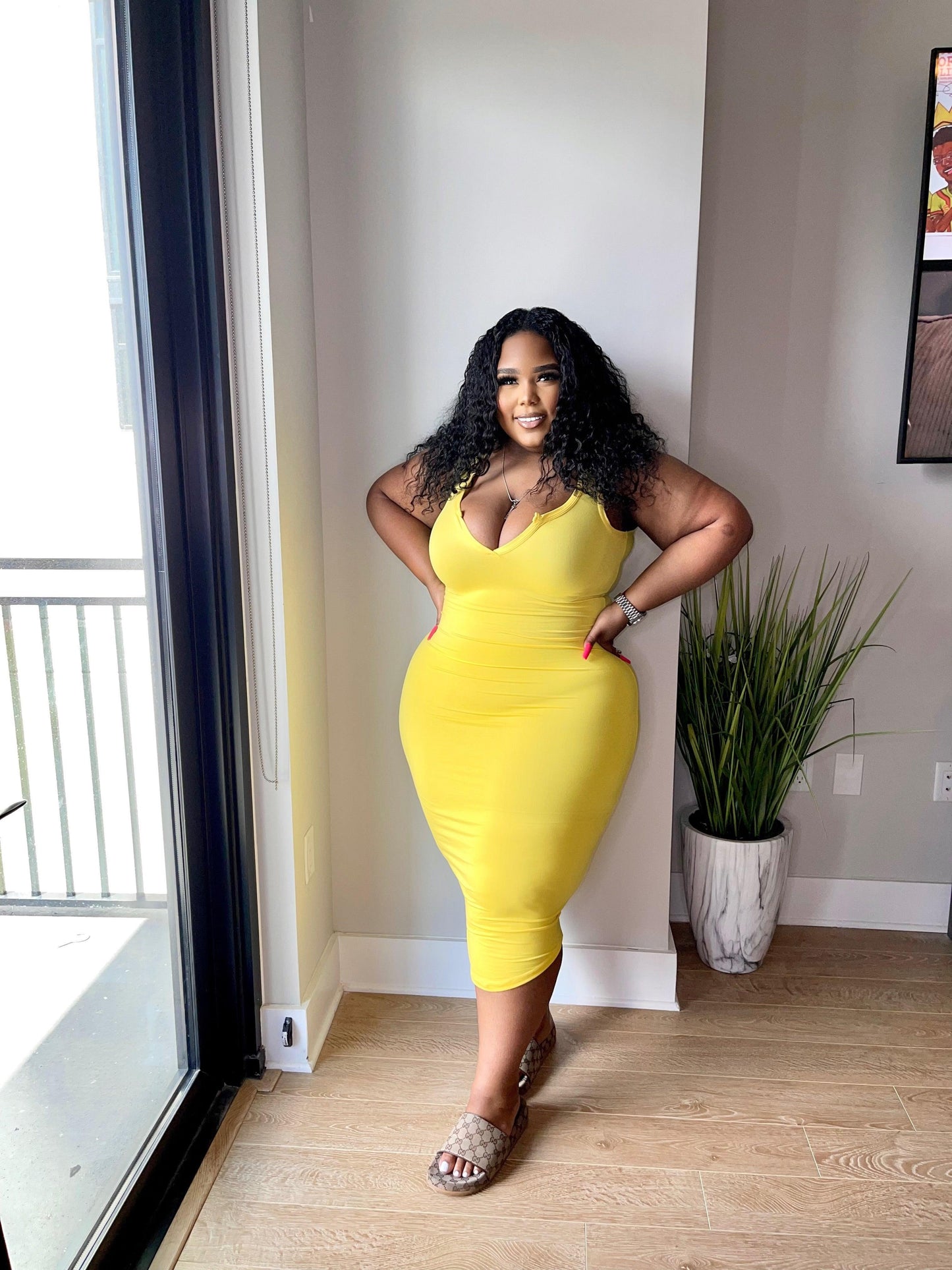 Basic Midi dress - Lecurveculturellc