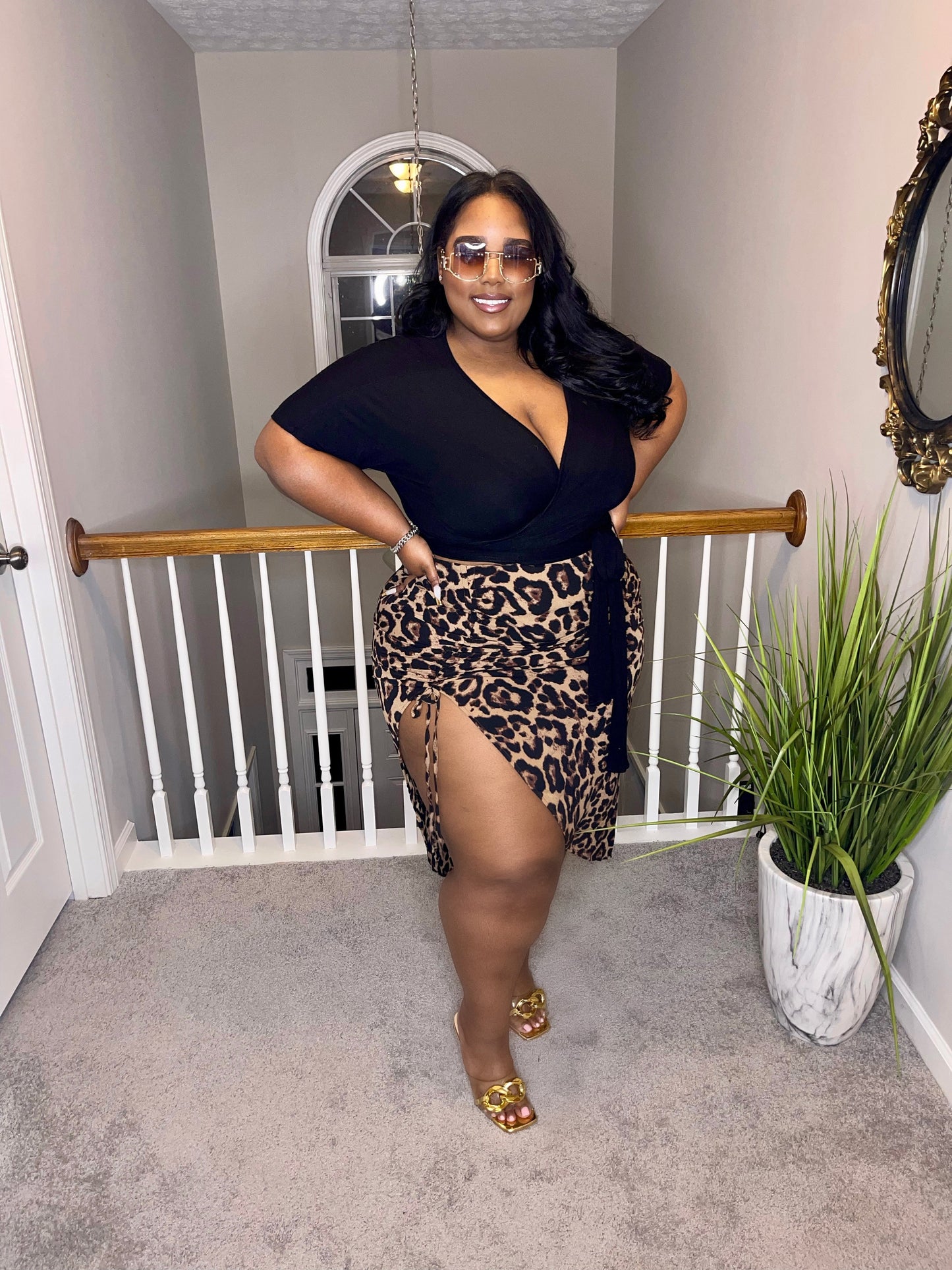 Leopard skirt