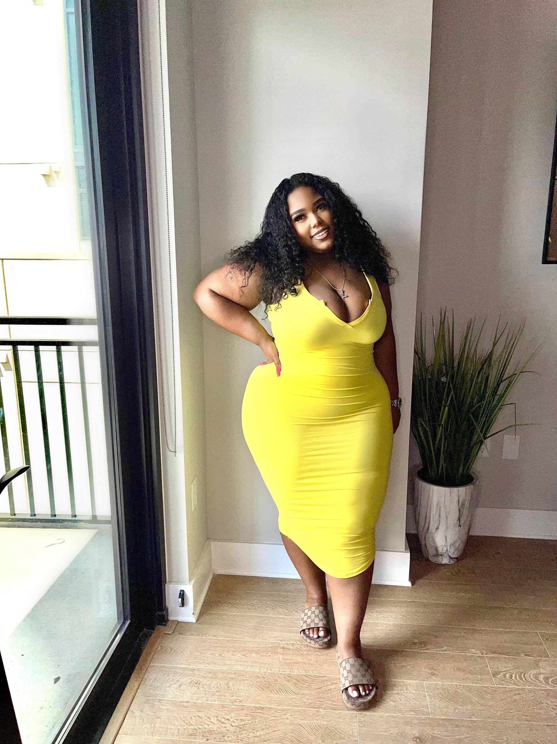 Basic Midi dress - Lecurveculturellc
