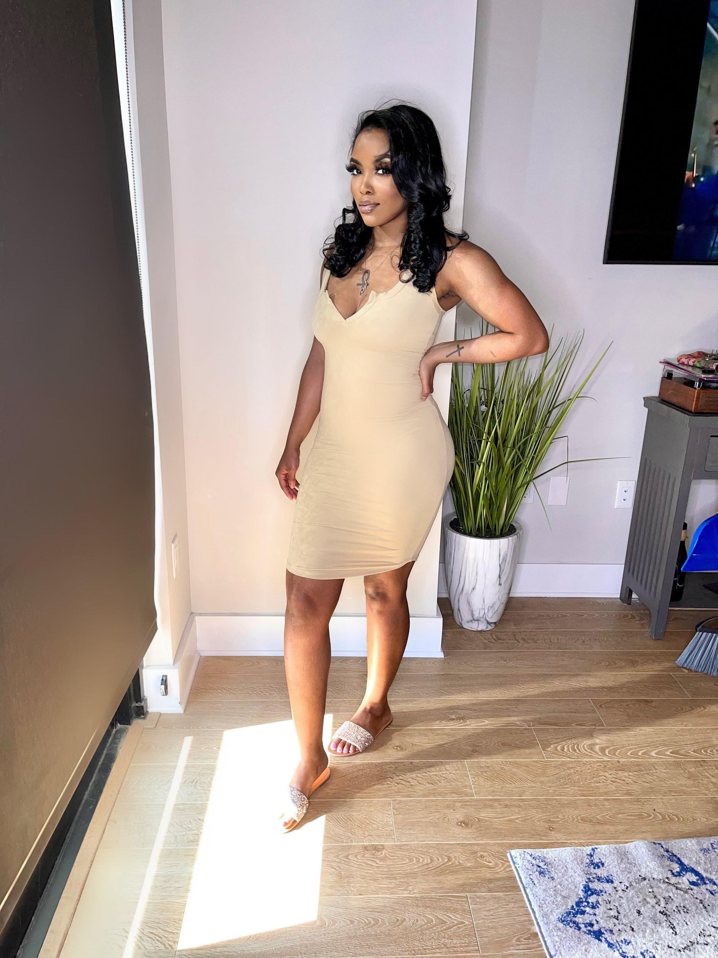 Basic Midi dress - Lecurveculturellc
