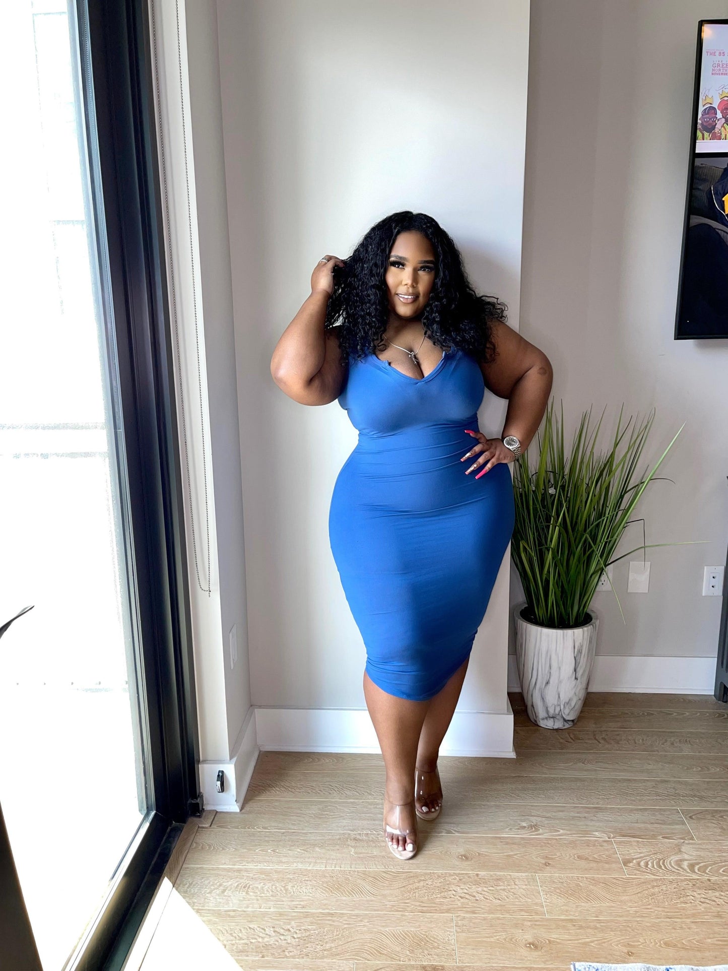Basic Midi dress - Lecurveculturellc