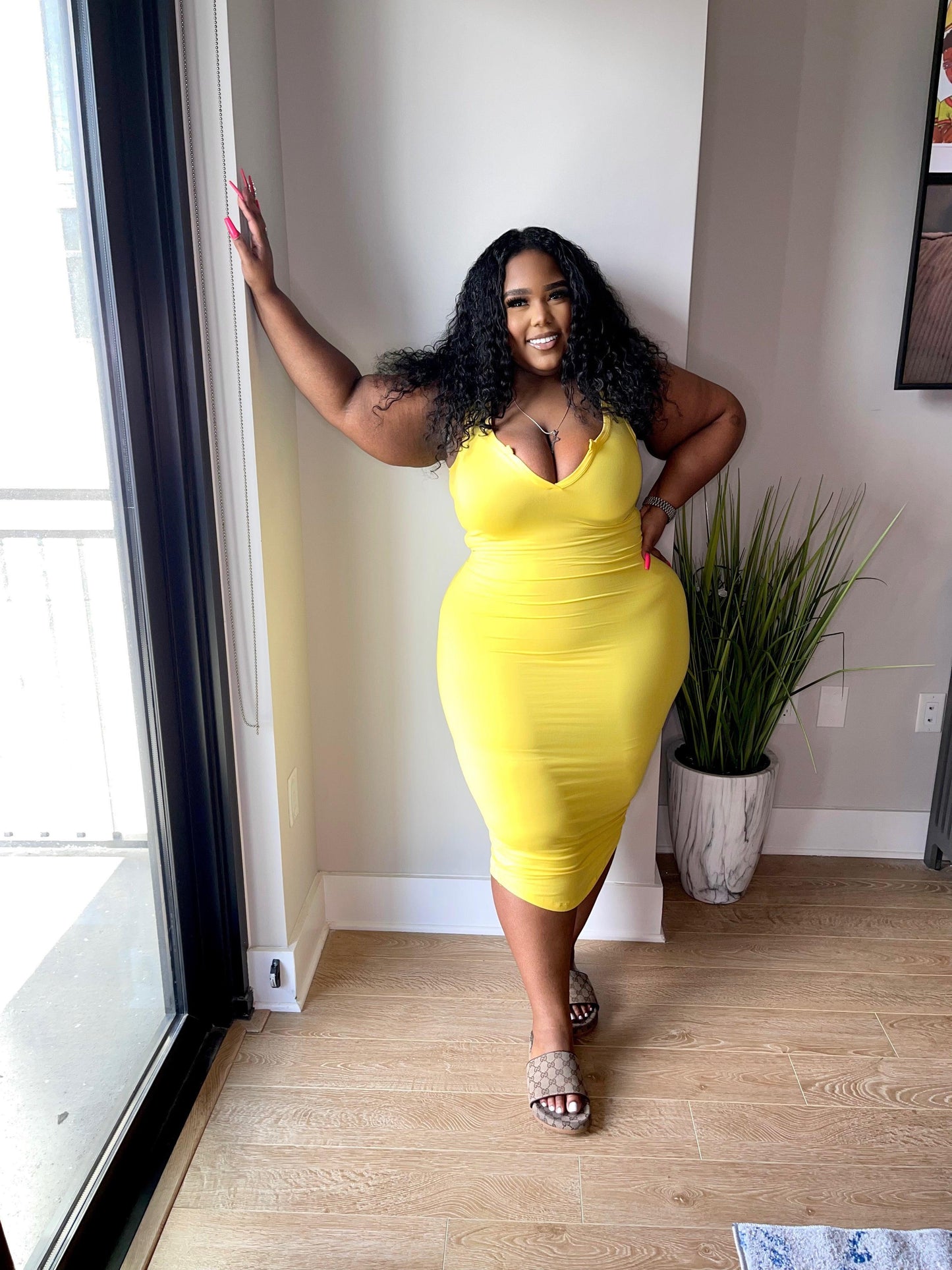 Basic Midi dress - Lecurveculturellc