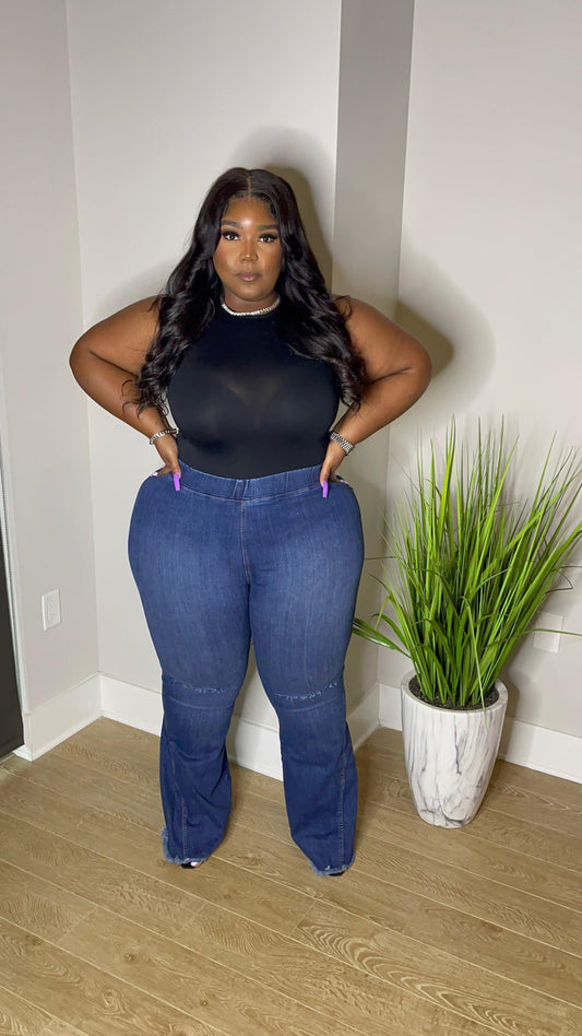 High waist flare jeans - Lecurveculturellc
